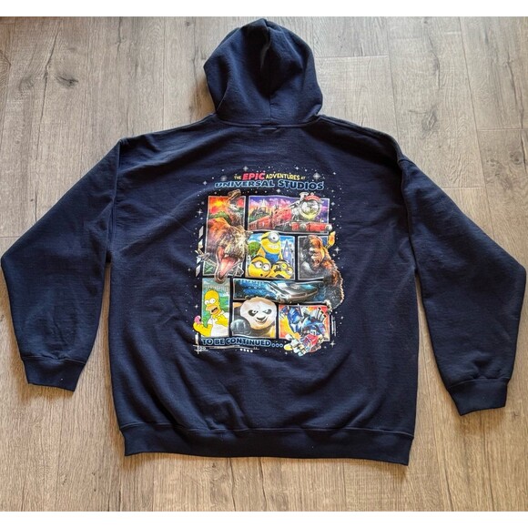 Rare Discontinued Universal Studios Epic Adventures 2019 Hoodie Jacket 2XL Men’s - Picture 6 of 6